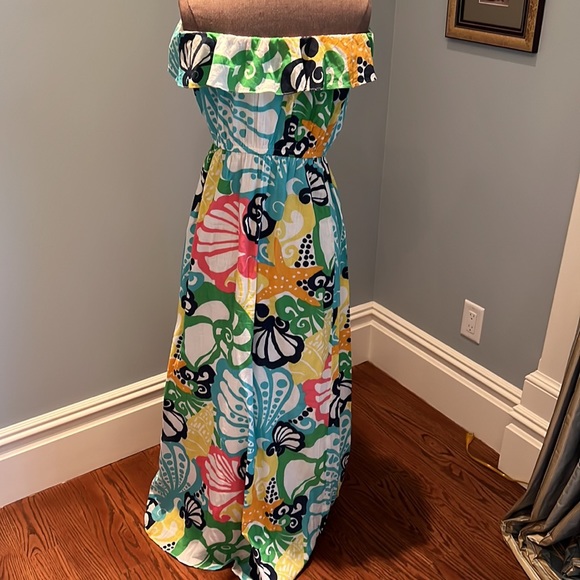 Lilly Pulitzer strapless maxi dress - Picture 4 of 6